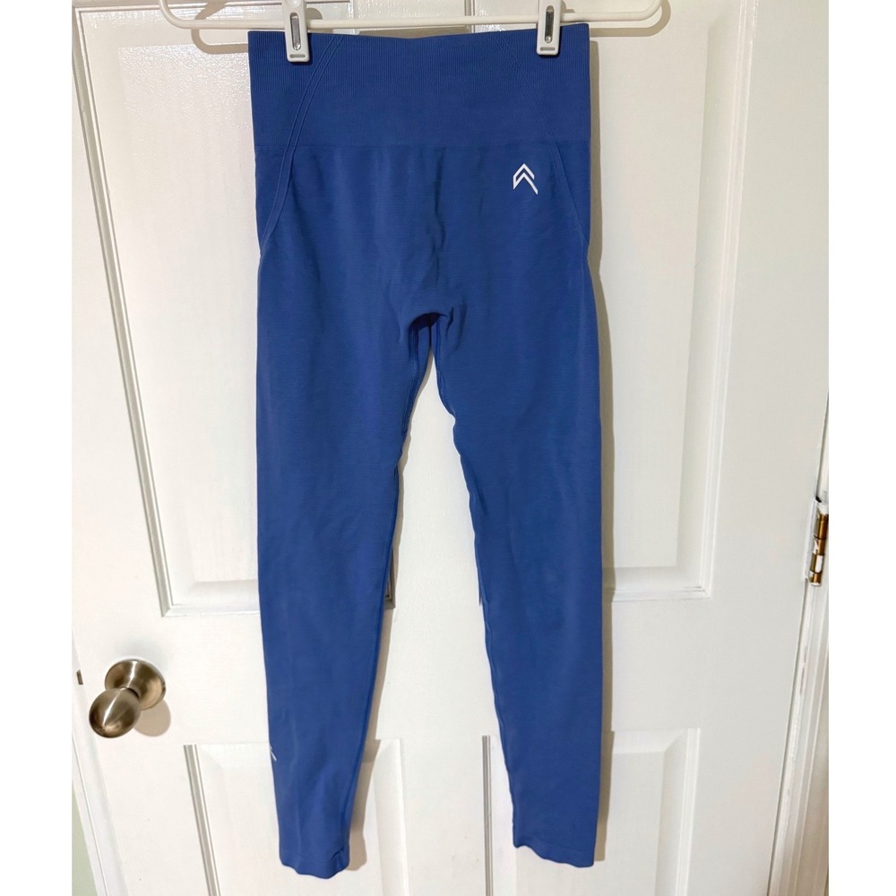 Oner Active Classic Seamless High Waisted Scrunch Leggings Blue